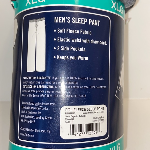 Fruit of the Loom sleep pants - Picture 3 of 3